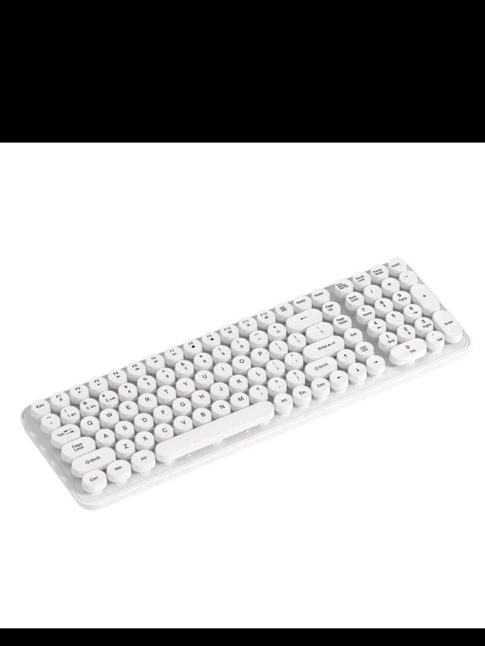 NORTH Full Size Wireless Keyboard - White